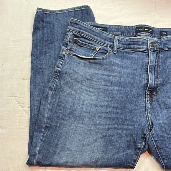 Lucky Brand 410 Athletic Slim Jeans with Natural Fading | Men's Size 42x30 - Picture 6 of 8